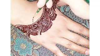 sidra Mehndi art Designs | Simple Mehndi Design for Backhand, Sidra mehandi art design