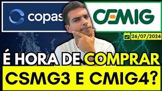 CEMIG E COPASA | É HORA DE COMPRAR AÇÕES CSMG3 E CMIG4? | DIVIDENDOS E MELHORES PREÇOS | ANÁLISE