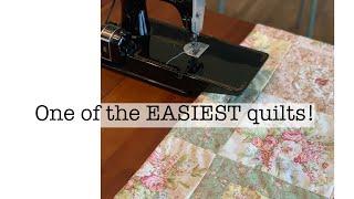 One of the EASIEST quilts! | make a quilt | focus fabric | quilt block