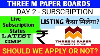 Three M Paper IpoThree M Paper Ipo ReviewThree M Paper Ipo GmpThree M Paper Board IpoThree M Ipo