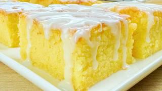 Quick and Delicious Cake - Lemon Cake Recipe! You Will Make This Cake Every Day! Lemon Drizzle cake