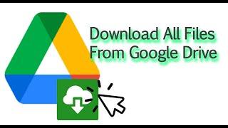 How to Download All Files From Google Drive At Once | Download all data from google drive