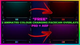 Free Animated Colour Changing Webcam Overlay PSD + AEP | FREE Photoshop And After Effects Download