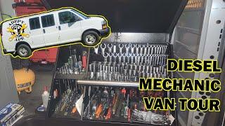 Mobile Diesel Mechanic Van Tour and Tool Set Up.