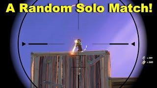 A Random Solo Match! (sniping) - Fortnite Gameplay