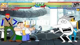 NICK54222 MUGEN: Team Homer Simpson VS Team Dooby Dummy (Fernando Valadez)