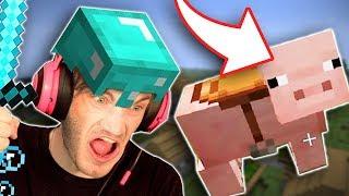 I expanded My PIG ARMY in MINECRAFT ! (PewDiePie Stream Highlight)