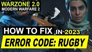 ERROR CODE: RUGBY WARZONE 2/#modern warfare 2 | #fix #rugby error cod mw2 || by borntoplaygames