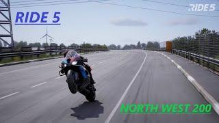 RIDE 5 GAMEPLAY - NORTH WEST 200 - BMW M1000RR - WORLD RECORD AS OF 25-8-23 - 04:17.305 LAP.