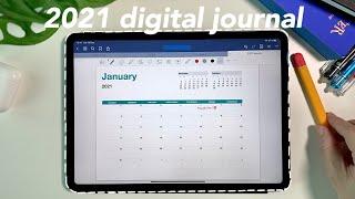 How I made my simple & minimalist 2021 digital journal (iPad edition)