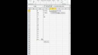 How to Count the number of times something appears in a spreadsheet