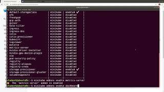 Enabling the Kubernetes Dashboard and the metrics-server