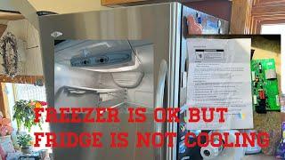 Maytag fridge not cooling but freezer is ok