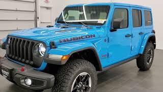 FIRST 2021 JEEP WRANGLER JL RUBICON LIMITED RUN RARE CHIEF BLUE 4 DOOR UNLIMITED WALK AROUND REVIEW