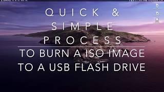 Simple Process To Burn A ISO Image In MacOS To USB Flash Drive