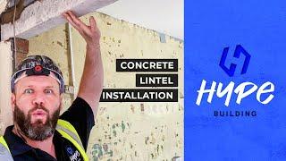 Concrete Lintel Installation (Avoiding a Party Wall)