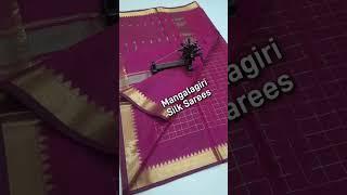 Mangalagiri Silk Nizam Boarder Sarees. What's app: 9346873550