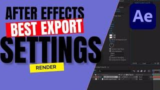 How To Export VIDEO In After Effects