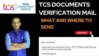 TCS Documents mail |Urgent Required documents mail from TCS |What to send in Documents mail from TCS