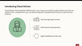 OCI Cloud Advisor Demonstration