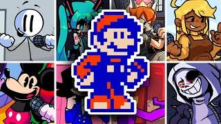 MARIO SING AND GAME RYTHM 9 but every turn a different character sings it  (FNF BETADCIU)