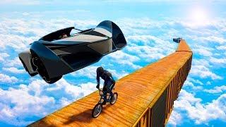 БЕГУНЫ НА BMX ПРОТИВ ЛЕТАЮЩИХ МАШИН! (GTA 5 Смешные моменты)