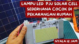 LAMPU LED PJU TENAGA SURYA SEDERHANA COCOK DI DEPAN RUMAH