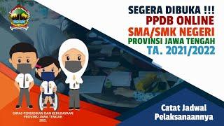 PPDB Online SMA/SMK Negeri Jawa Tengah Tahun 2021/2022 Segera Dibuka