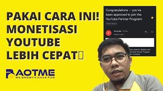 CARA CEPAT DAPAT 4000JAM TAYANG YOUTUBE SAMPAI MONETISASI AMAN TERBARU 2023