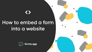 How to embed a form on a website