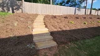 Crab Orchard Steps #Landscape Drainage by Brooks Landscaping where "We Make Dirt Look Good"