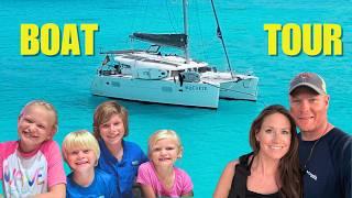 Full TOUR OFFSHORE SAILING CATAMARAN | Family of 6 FLOATING HOME sailing around the WORLD