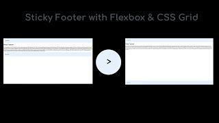 How to Make a Sticky Footer with Flexbox & CSS Grid