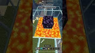 Minecraft Bedrock Secret glitch?  #minecraft #shorts