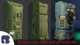 #03 - Blender 2.80 - Hard Surface Modeling Timelapse