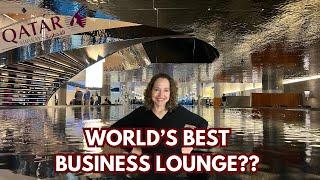 Qatar Airway’s Al Mourjan Business Lounge in Doha : Tour and Review