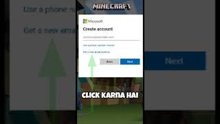 Minecraft How To Sign In Microsoft | Minecraft Ma Sign In Kaise karne 1.19 | #shorts