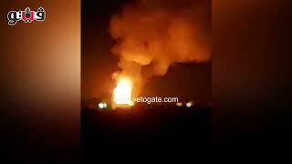 مصرع 3 أشخاص في حريق سيارة على طريق طنطا - كفر الشيخ
