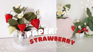 How to Make Realistic Paper Strawberries – Easy DIY Tutorial