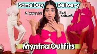 Trying 2 Hour Delivery Outfits from Myntra  | Is it a Scam?