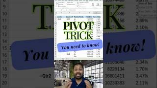 No one shares this Pivot trick!#excel #shortvideo #tricks #tips #shorts #advancedexcel #excelhacks