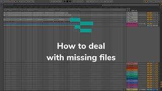 How to deal with missing files