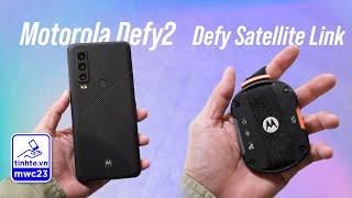 Trên tay điện thoại vệ tinh và cục phát sóng vệ tinh từ Motorola | MWC23