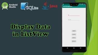 Android Studio SQLite Tutorial Retrieve data Display in a list view