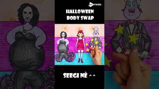 Halloween Body Swap Challenge #bodyswap #genderswap #shorts #stopmotion #seegichannel