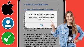 How to Fix "Could Not Create Account Your account cannot be created at this time" on iPhone - iPad