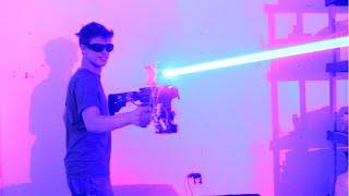 My Homemade 40W LASER SHOTGUN!!!!!