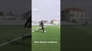 İlham Əliyev Şamaxıda belə futbol oynadı #shorts