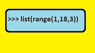 Python Ranges, and Lists