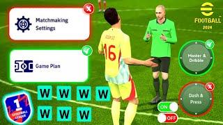 7 Tips Only  Pro Players Use To Win Every Online Match | eFootball 2024 Mobile